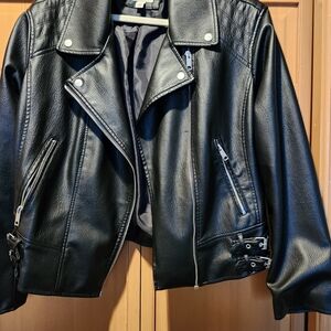 Women's Black Leather Jacket